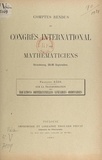 François Rádl - Sur la transformation des équations différentielles linéaires ordinaires - Comptes rendus du Congrès international des mathématiciens, Strasbourg, 22-30 septembre 1921.