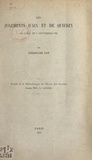 Ferdinand Lot et  École des Chartes - Les jugements d'Aix et de Quierzy (28 avril et 6 septembre 838) - Extrait de la bibliothèque de l'École des Chartes, année 1921.