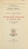 Robert Bossuat - Manuel bibliographique de la littérature française du Moyen Âge : second supplément (1954-1960).