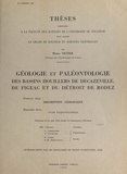 Pierre Vetter - Géologie et paléontologie des bassins houillers de Decazeville, de Figeac et du détroit de Rodez (1). Description géologique.