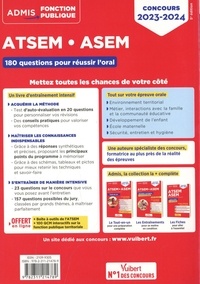 ATSEM - ASEM Externe, interne, 3e voie, Catégorie C. 180 questions pour réussir l'oral  Edition 2023-2024