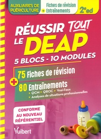 Frédérique Jaquet - Réussir tout le DEAP - 5 blocs, 10 Modules. 75 fiches de révision et 80 entrainements.