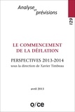 Xavier Timbeau - Revue de l'OFCE N° 129, avril 2013 : Le commencement de la déflation - Perspectives 2013-2014.