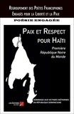 Des poètes francophones engagé Regroupement - Paix et Respect pour Haïti.