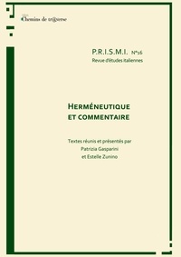  Gasparini/zunino - P.R.I.S.M.I. n°16 - Herméneutique et commentaire.