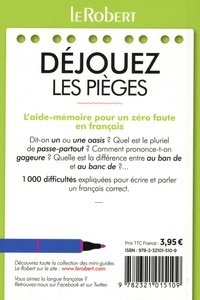 Déjouez les pièges