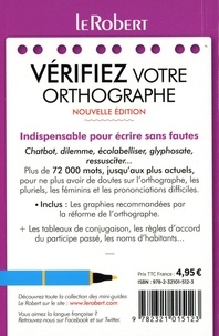 Vérifiez votre orthographe