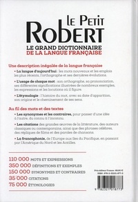 Le Petit Robert de la Langue Française  Edition 2024