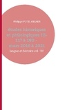 Philippe Potel-Belner - Etudes historiques et philologiques - Volume 3, 117 à 180, mars 2016  2021.