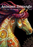  Books on Demand - Animaux Sauvages Zentangle - Livre de coloriage pour adulte - 50 dessins mandalas.