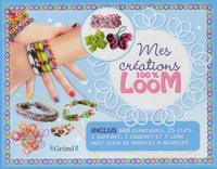 Aurore Meyer - 100 % Loom - Avec 600 élastiques de couleurs, 25 clips, 1 support, 1 crochet et 1 livre avec plein de modèles à recréer !.