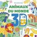 Sandrine Monnier - Mes créations - Animaux du monde en 3D - 5 animaux à monter et à décorer.