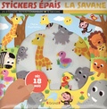 Marie Kyprianou - Stickers épais La savane - 25 stickers repositionnables, 4 décors.