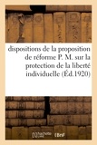  Bouchez - Observations sur certaines dispositions de la proposition de réforme P. M..