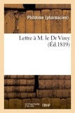 Pierre Saintyves - Lettre à M. le Dr Virey.