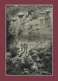 Alphonse Neuville - Carnet ligné : Vingt mille lieues sous les mers, Jules Verne, 1871 - Promenade en plaine.