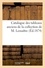  Féral - Catalogue des tableaux anciens de la collection de M. Lemaître.