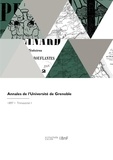 De grenoble Université - Annales de l'Université de Grenoble.