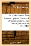Thémiseul Saint-hyacinthe - Le chef d'oeuvre d'un inconnu.