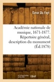 Du fayl Ezvar - Académie nationale de musique, 1671-1877.
