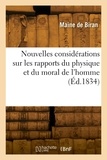 De biran Maine - Nouvelles considérations sur les rapports du physique et du moral de l'homme.