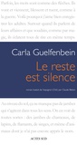 Carla Guelfenbein - Le reste est silence.