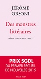 Jérôme Orsoni - Des monstres littéraires.