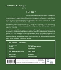 Les carnets du paysage N° 36, automne 2019 Energie