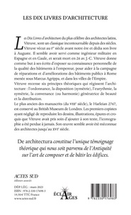 Les Dix Livres d'architecture. De architectura