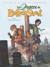 Jean-Blaise Djian - Les Quatre de Baker Street - Tome 01 - L'Affaire du rideau bleu.
