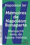 Napoléon Bonaparte - Mémoires de Napoléon Bonaparte - Manuscrit venu de Sainte-Hélène.