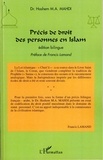 Hashem Mohamad Ali Mahdi - Précis de droit des personnes en Islam - Edition bilingue français-arabe.