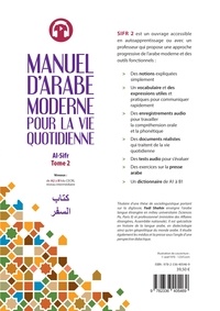 Manuel d'arabe moderne pour la vie quotidienne Al-Sifr. Tome 2, De A2 à B1 du CECRL niveau intermédiaire 2e édition