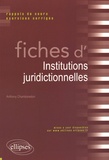 Anthony Chamboredon - Fiches d'institutions juridictionnelles.
