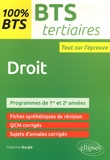 Delphine Burglé - Droit BTS tertiaires - 1re et 2e années.