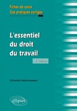 Christine Noël-Lemaître - L'essentiel du droit de travail - Fiches de cours, cas pratiques corrigés.