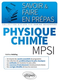 Mathieu Hebding - Physique chimie mpsi.