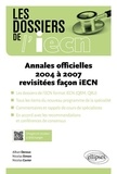 Alban Deroux et Nicolas Simon - Annales officielles 2004 à 2007 revisités façon iECN.
