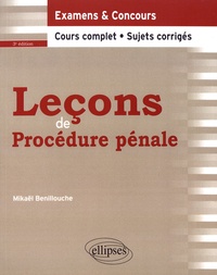 Mikaël Benillouche - Leçons de procédure pénale.