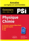 Thibaut Balois et Georffroy Burgunder - Physique-Chimie PSI - Concours commun Mines-Ponts, Centrale-Supélec, CCP, e3a.