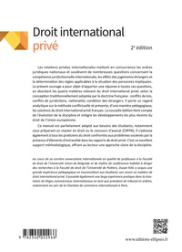 Droit international privé 2e édition