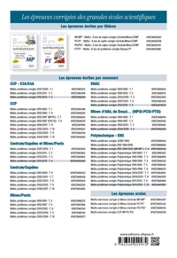 Mathématiques. Exercices corrigés posés à l’oral des concours de Centrale/Supélec et Mines/Ponts - MP/MP*