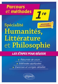 Jean-Philippe Chemineau et Natalie Cossart - Spécialité humanités, littérature et philosophie 1re.
