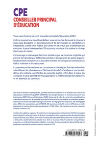 Conseiller principal d'éducation (CPE). De la connaissance du métier à la réussite du concours externe et interne catégorie A