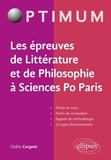Cédric Corgnet - Les épreuves de littérature et de philosophie à Sciences Po Paris.