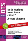 Laure Belhassen et Anne Ramade - BTS Français Culture générale et expression - De la musique avant toute chose ? A toute vitesse !.