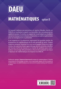 DAEU Mathématiques option B  Edition 2020