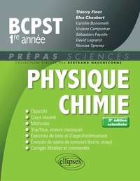 Thierry Finot et Elsa Choubert - Physique-Chimie BCPST 1re année.