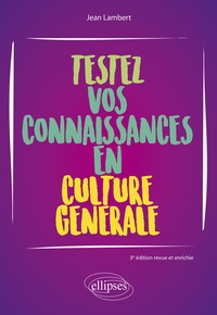 Jean Lambert - Testez vos connaissances en culture générale.