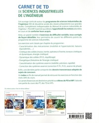 Carnet de TD de sciences industrielles de l'ingénieur PSI et MP